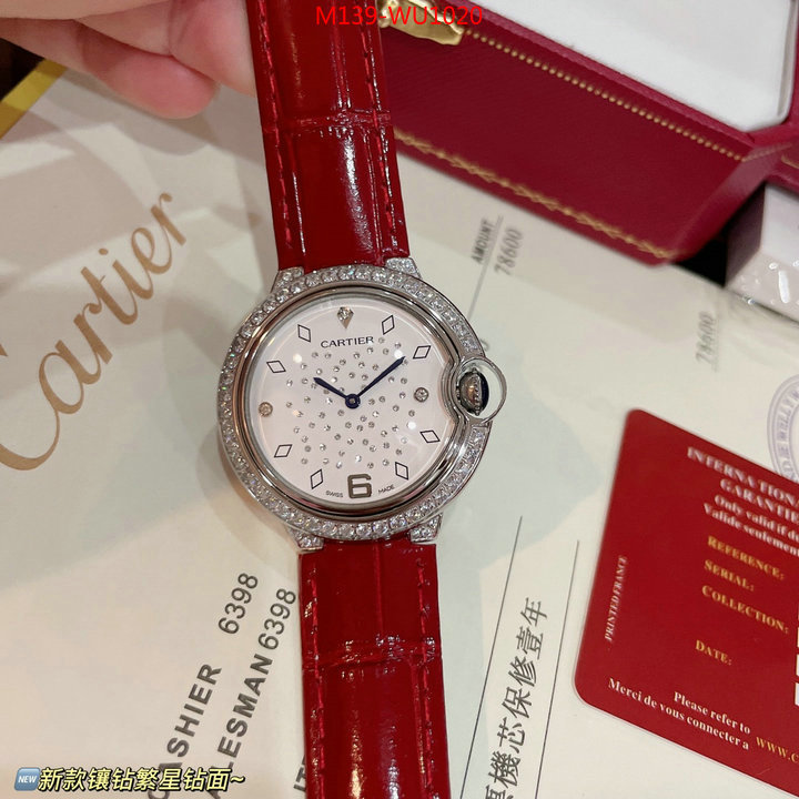 Watch(4A)-Cartier good ID: WU1020 $: 139USD