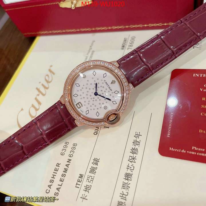 Watch(4A)-Cartier good ID: WU1020 $: 139USD