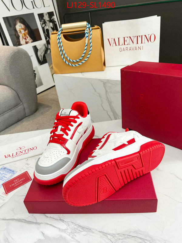 Men Shoes-Valentino mirror quality ID: SL1490 $: 129USD