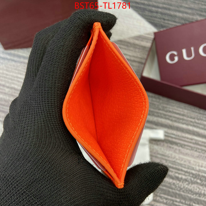 Gucci Bags(TOP)-Wallet- designer wholesale replica ID: TL1781 $: 65USD,