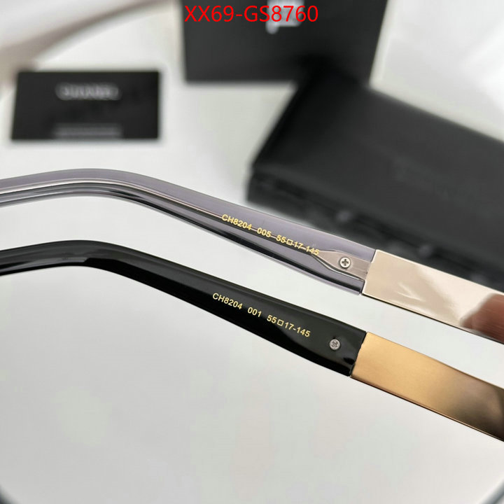 Glasses-Chanel we provide top cheap aaaaa ID: GS8760 $: 69USD
