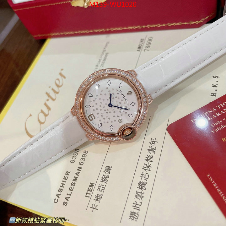 Watch(4A)-Cartier good ID: WU1020 $: 139USD