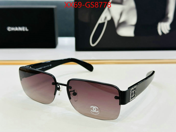Glasses-Chanel buy best high-quality ID: GS8778 $: 69USD
