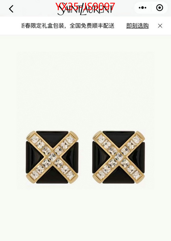 Jewelry-YSL the highest quality fake ID: JS9097 $: 35USD