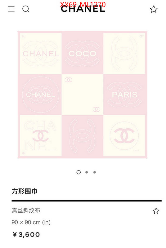 Scarf-Chanel buy the best replica ID: ML1270 $: 69USD