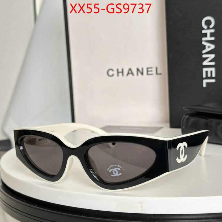 Glasses-Chanel luxury fake ID: GS9737 $: 55USD