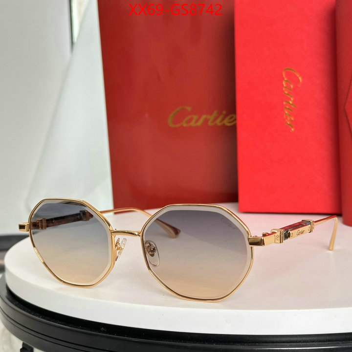 Glasses-Cartier cheap replica ID: GS8742 $: 69USD