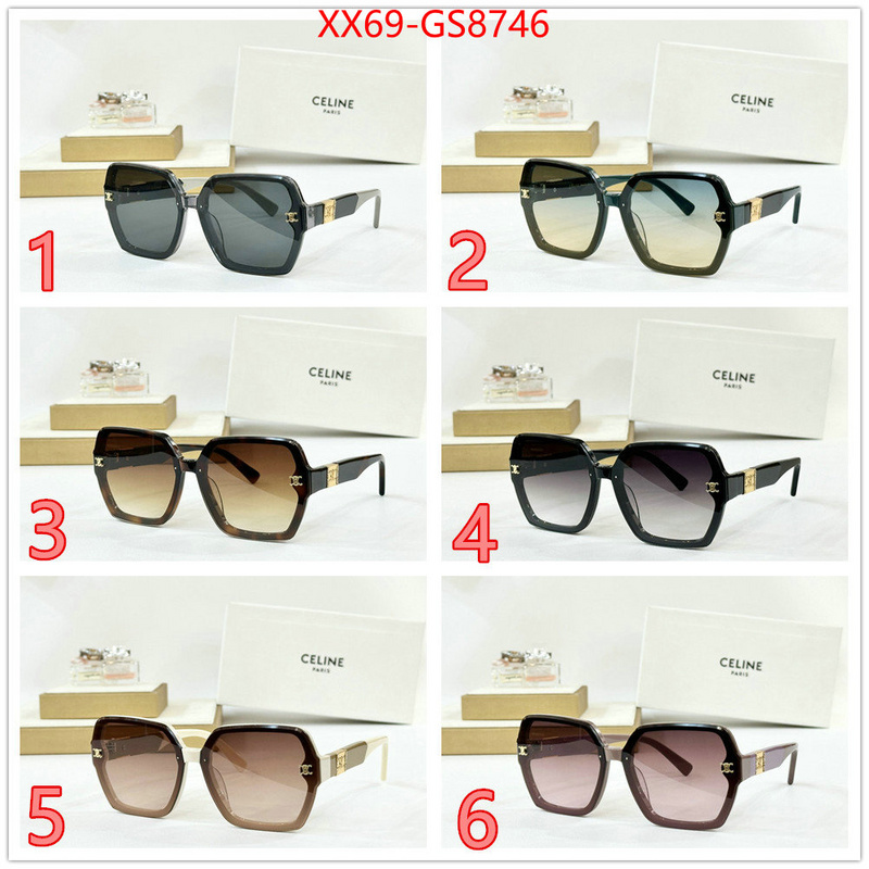 Glasses-CELINE top designer replica ID: GS8746 $: 69USD