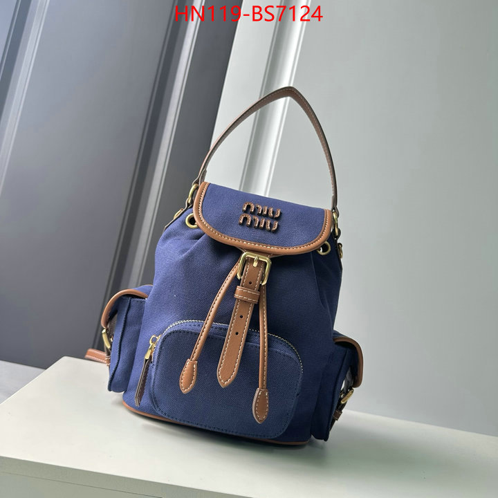 Miu Miu Bags(4A)-Backpack- buy top high quality replica ID: BS7124