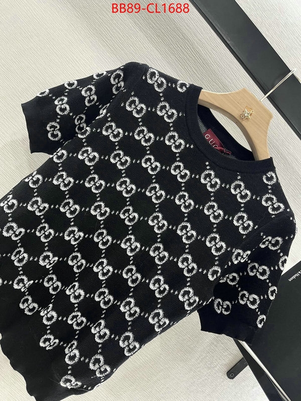 Clothing-Gucci high quality 1:1 replica ID: CL1688 $: 89USD