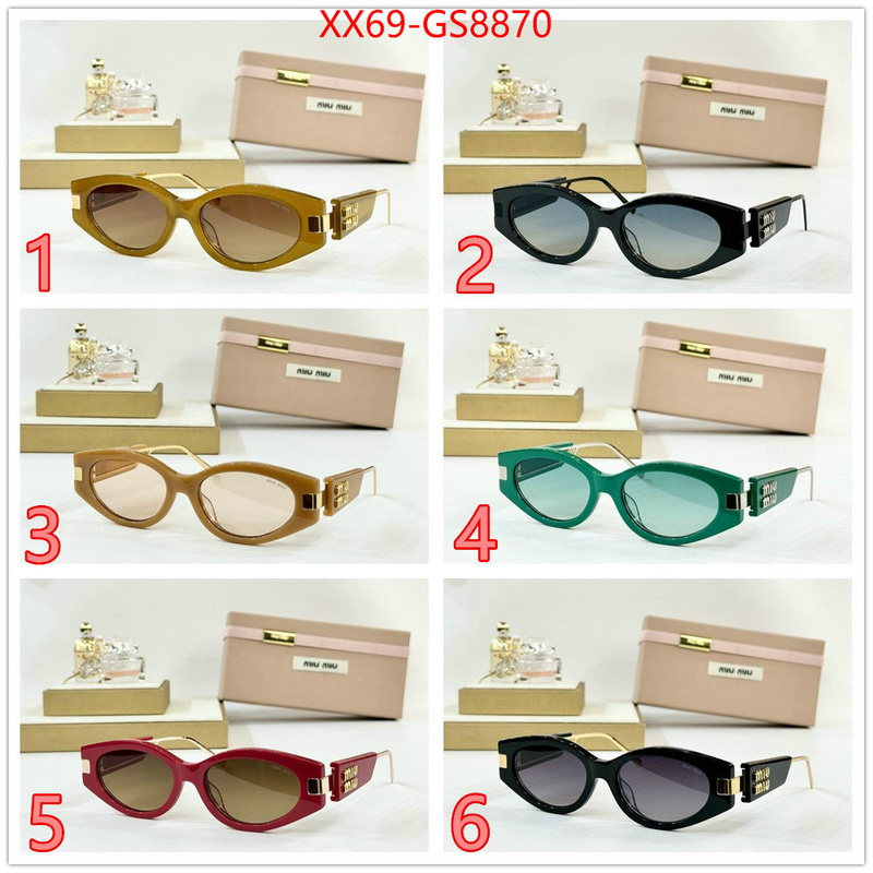 Glasses-Miu Miu best capucines replica ID: GS8870 $: 69USD