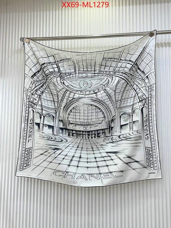 Scarf-Chanel for sale cheap now ID: ML1279 $: 69USD