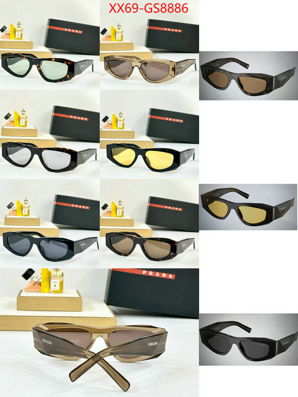 Glasses-Prada what's the best place to buy replica ID: GS8886 $: 69USD