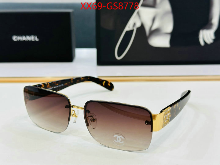 Glasses-Chanel buy best high-quality ID: GS8778 $: 69USD