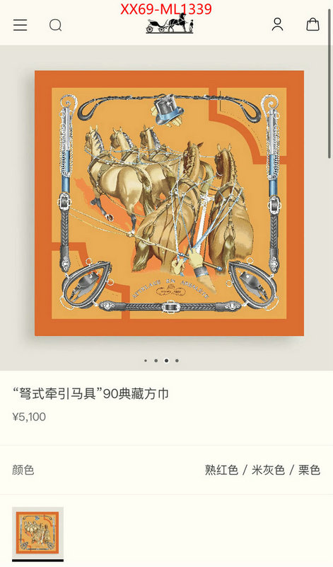 Scarf-Hermes fashion replica ID: ML1339 $: 69USD
