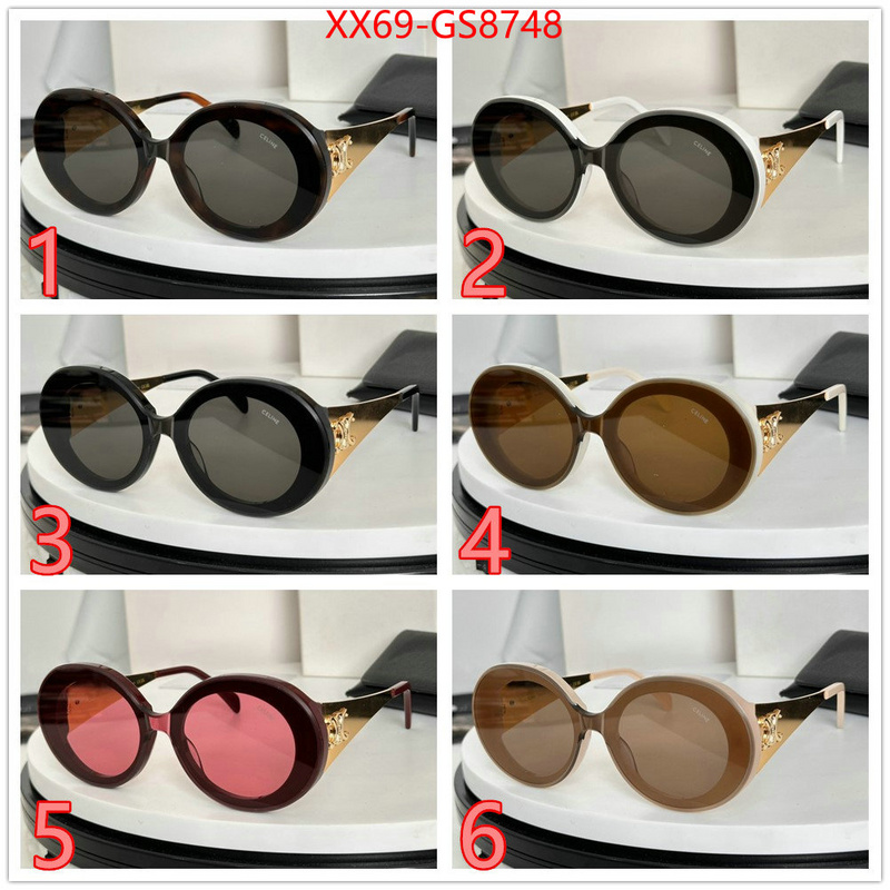 Glasses-CELINE replica 2024 perfect luxury ID: GS8748 $: 69USD