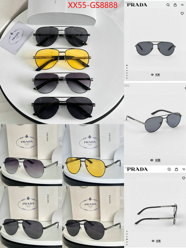 Glasses-Prada top quality designer replica ID: GS8888 $: 55USD