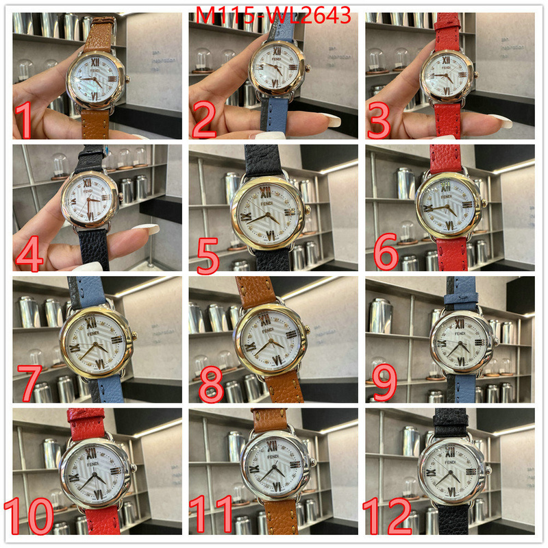 Watch(4A)-Fendi for sale online ID: WL2643 $: 115USD