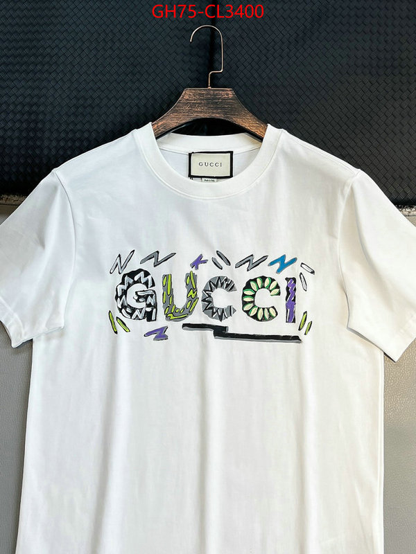 Clothing-Gucci wholesale ID: CL3400 $: 75USD