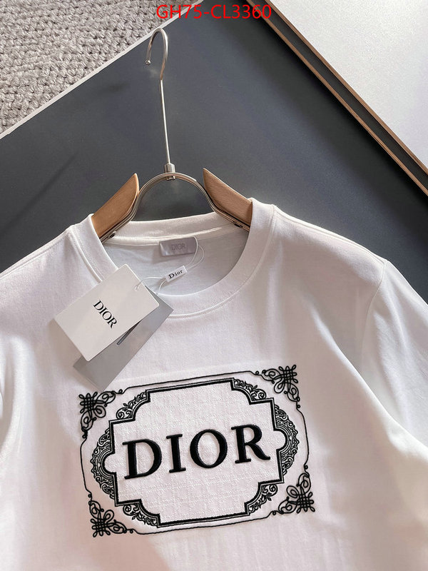 Clothing-Dior copy aaaaa ID: CL3360 $: 75USD
