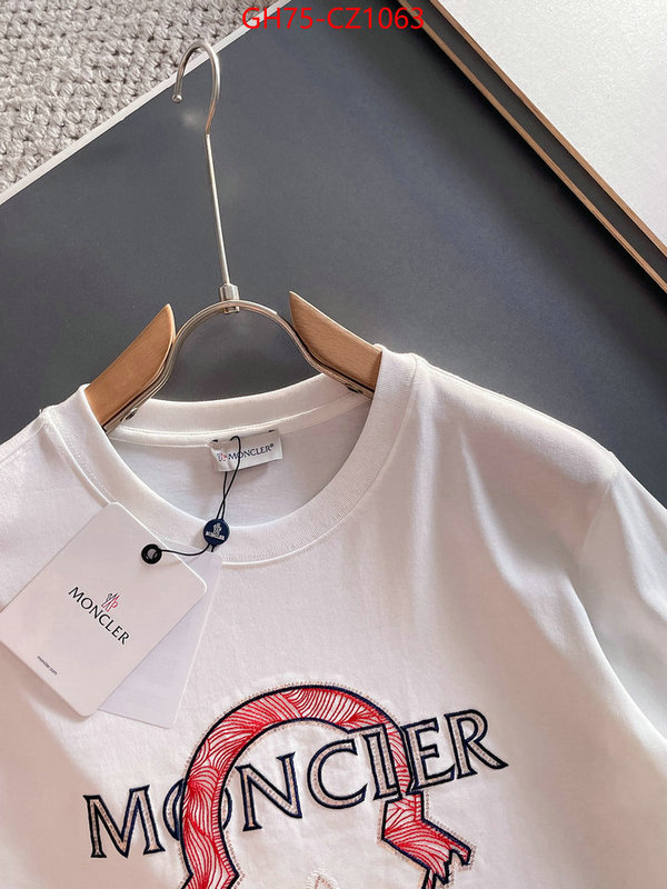 Clothing-Moncler how to buy replcia ID: CZ1063 $: 75USD