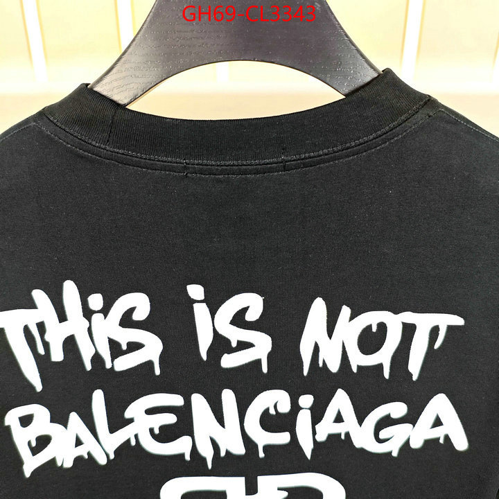 Clothing-Balenciaga high quality ID: CL3343 $: 69USD