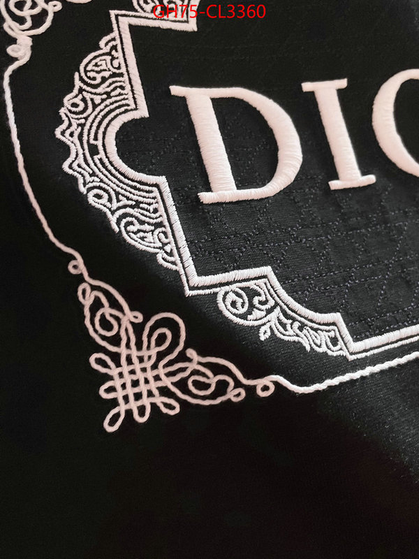 Clothing-Dior copy aaaaa ID: CL3360 $: 75USD