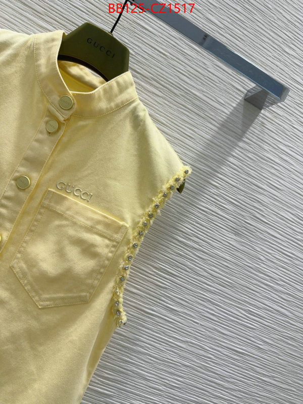 Clothing-Gucci counter quality ID: CZ1517 $: 125USD
