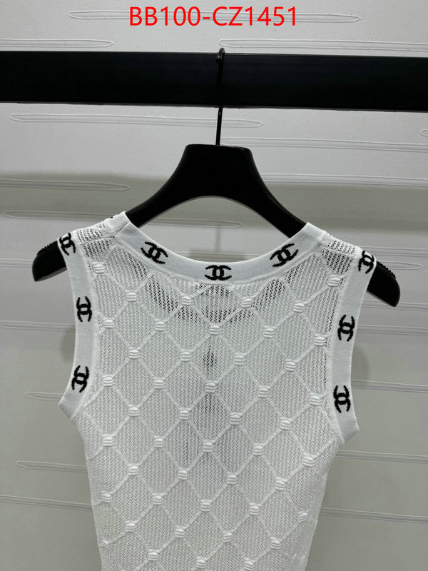 Clothing-Chanel aaaaa+ quality replica ID: CZ1451 $: 100USD