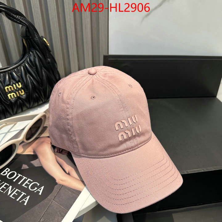 Cap(Hat)-Miu Miu aaaaa+ replica designer ID: HL2906 $: 29USD