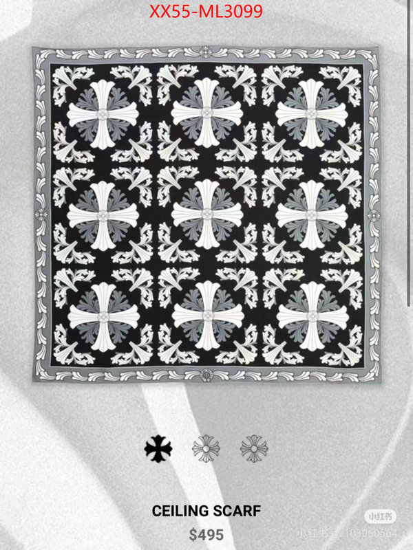 Scarf-Chrome Hearts wholesale sale ID: ML3099 $: 55USD
