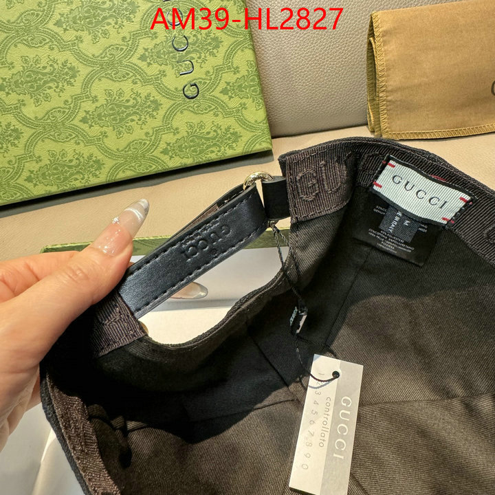 Cap(Hat)-Gucci wholesale designer shop ID: HL2827 $: 39USD