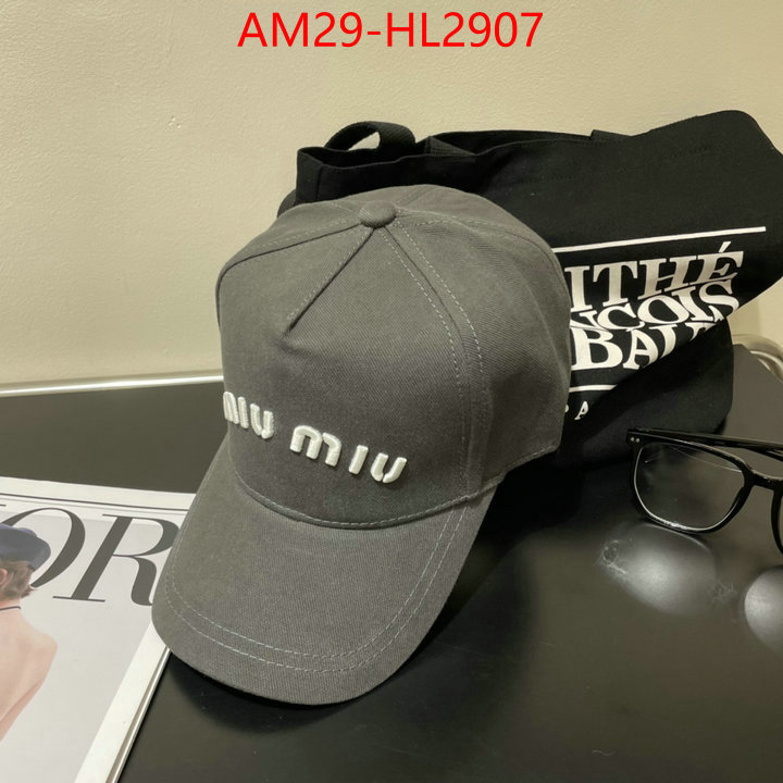 Cap(Hat)-Miu Miu how to buy replcia ID: HL2907 $: 29USD