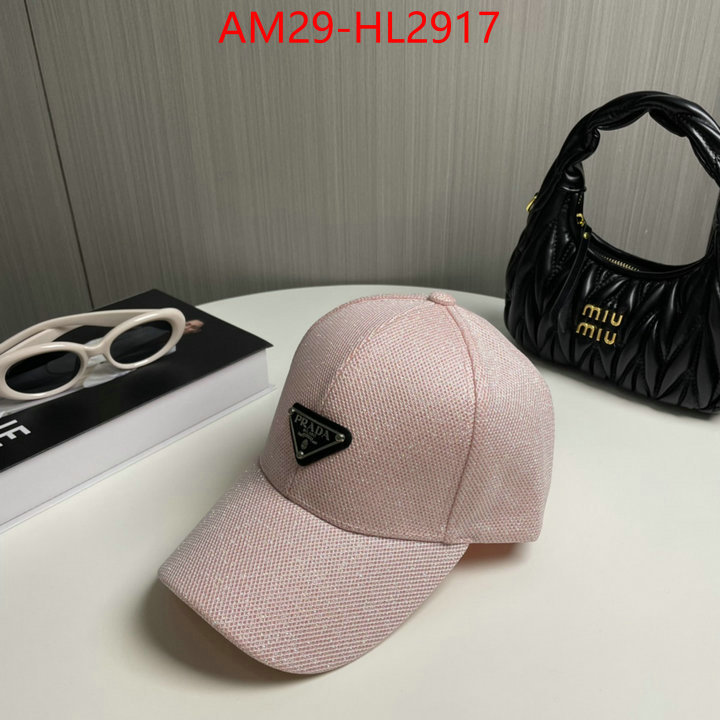 Cap (Hat)-Prada high quality replica designer ID: HL2917 $: 29USD
