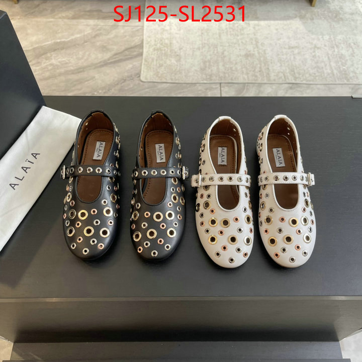 Women Shoes-ALAIA fake aaaaa ID: SL2531 $: 125USD