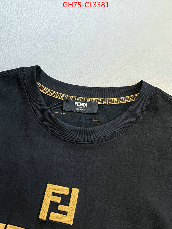 Clothing-Fendi sell high quality ID: CL3381 $: 75USD