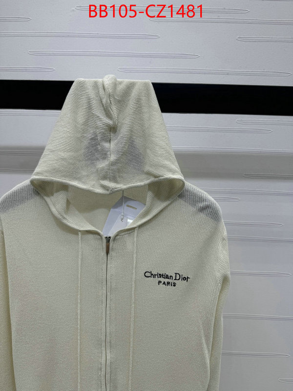 Clothing-Dior what is top quality replica ID: CZ1481 $: 105USD