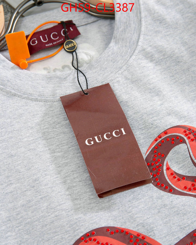 Clothing-Gucci aaaaa+ replica designer ID: CL3387 $: 59USD