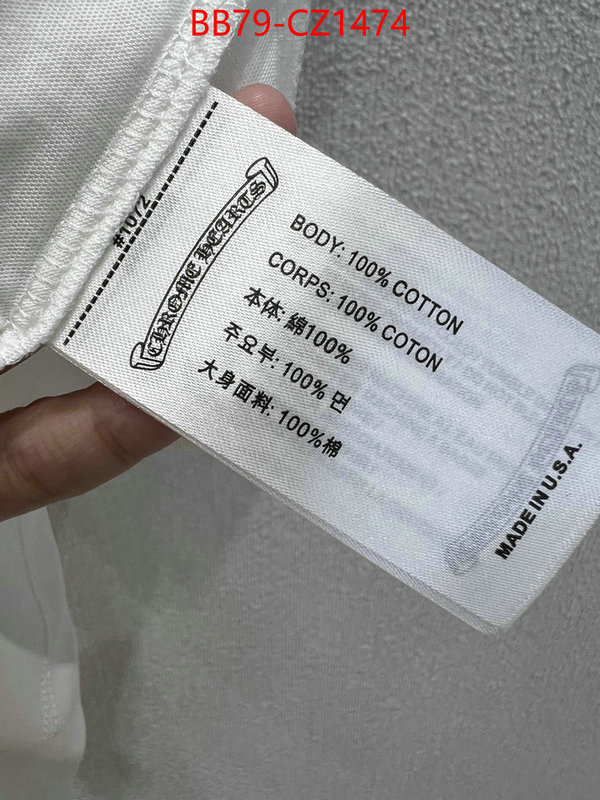 Clothing-Chrome Hearts designer fashion replica ID: CZ1474 $: 79USD