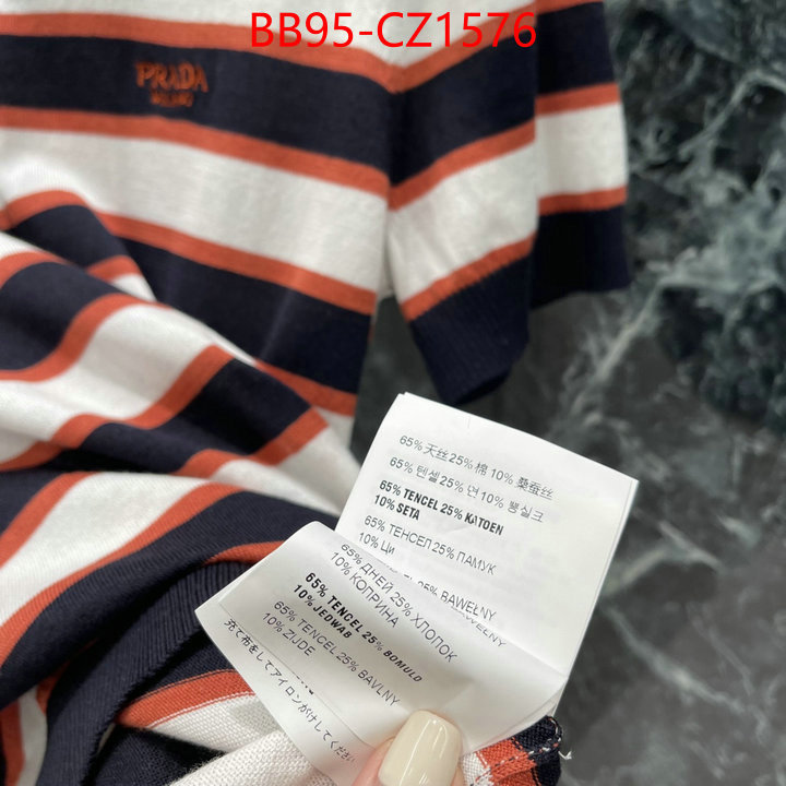 Clothing-Prada copy ID: CZ1576 $: 95USD