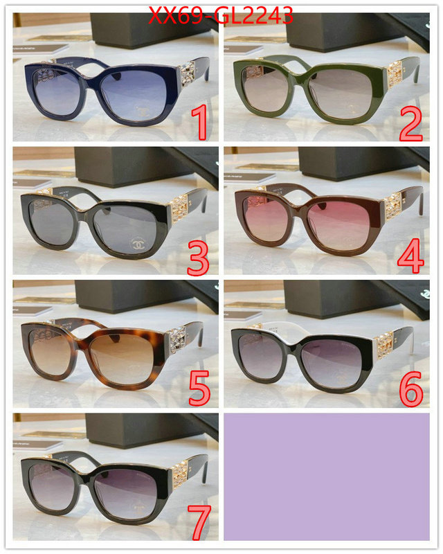 Glasses-Chanel designer high replica ID: GL2243 $: 69USD