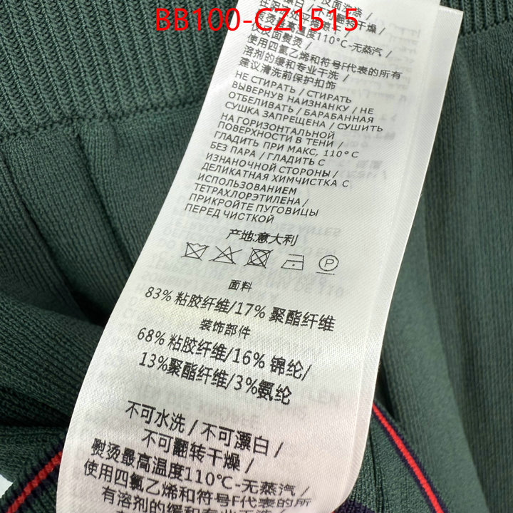 Clothing-Gucci buy best high-quality ID: CZ1515 $: 100USD