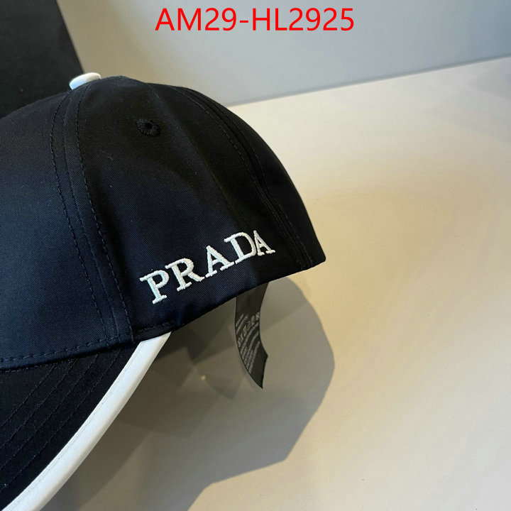 Cap (Hat)-Prada brand designer replica ID: HL2925 $: 29USD
