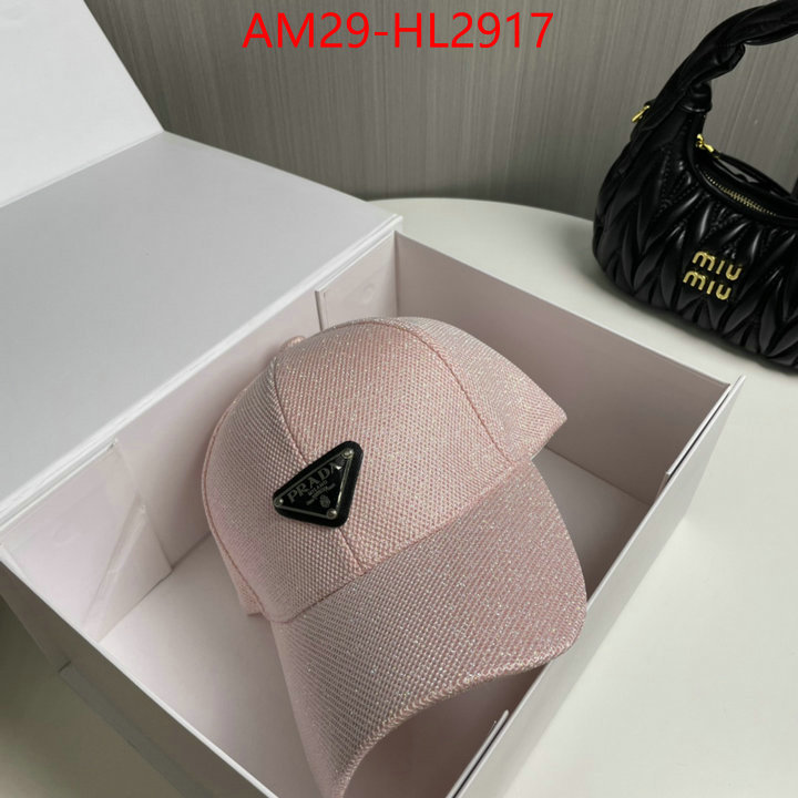 Cap (Hat)-Prada high quality replica designer ID: HL2917 $: 29USD