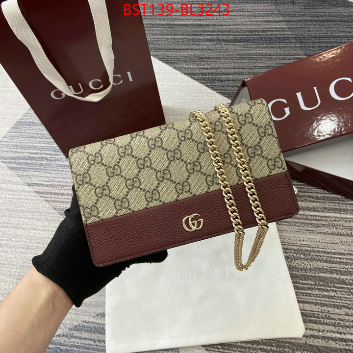 Gucci Bags(TOP)-Crossbody- luxury fake ID: BL3243 $: 139USD,