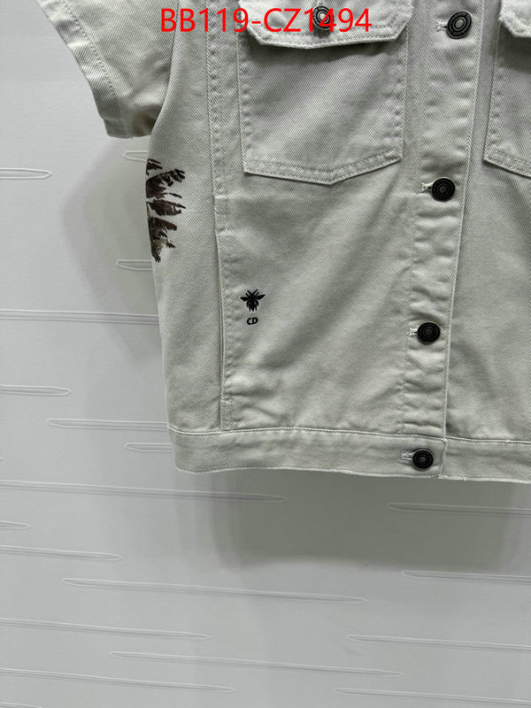 Clothing-Dior designer fake ID: CZ1494 $: 119USD