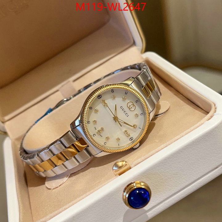 Watch(4A)-Gucci fake high quality ID: WL2647 $: 119USD