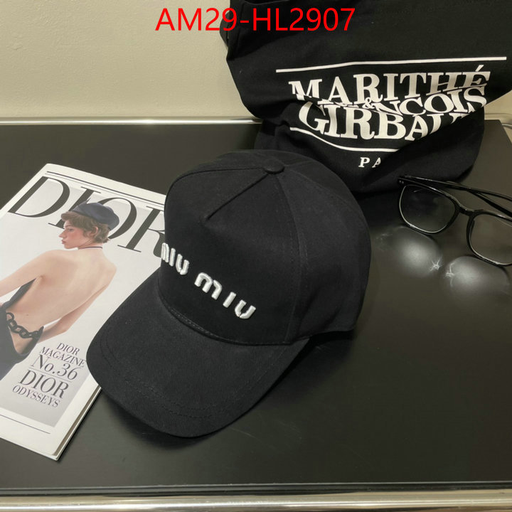 Cap(Hat)-Miu Miu how to buy replcia ID: HL2907 $: 29USD