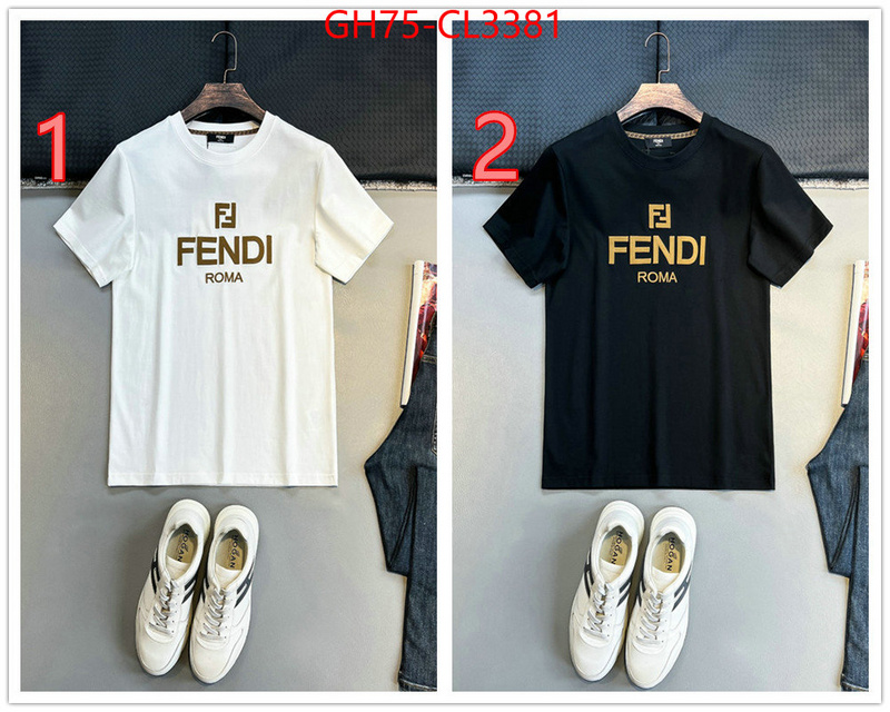 Clothing-Fendi sell high quality ID: CL3381 $: 75USD