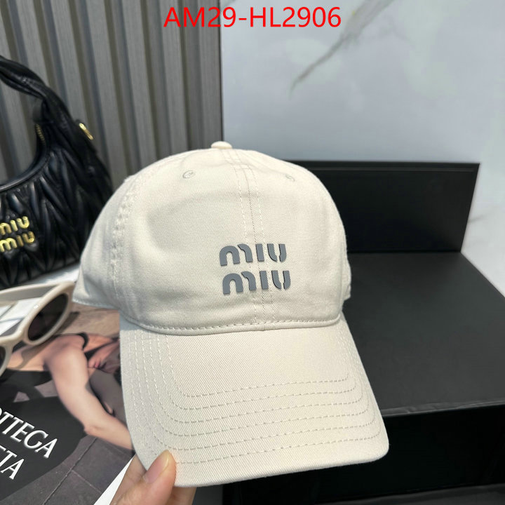 Cap(Hat)-Miu Miu aaaaa+ replica designer ID: HL2906 $: 29USD